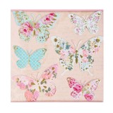 Autocolante de perete, Fluturi 3D Vintage, 31.5x30.5 cm, ATU-085104