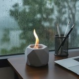 Mini Semineu Decorativ Poligonal de Ciment pentru Interior și Exterior, CMCLASS