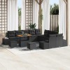VidaXL Set de canapele pentru grădină 13 pcs Negru 90 x 55 x 71 cm 3364794
