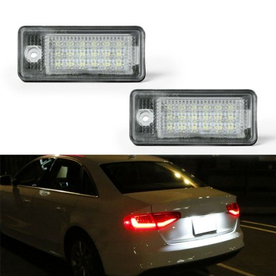 Lampi numar LED pentru Audi A4 B6,B7, A6 C6, A3 8P, A5, A8 D4, Q7 4L foto