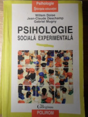 PSIHOLOGIE SOCIALA EXPERIMENTALA-WILLEM DOISE, JEAN-CLAUDE DESCHAMP, GABRIEL MUGNY foto