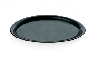 Tava ovala din polipropilena neagra, 26.5x19 cm foto