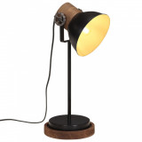 VidaXL Lampă de birou 25 W, negru, 17x17x50 cm, E27