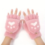 Techsuit - Gloves (ST0017) - from Mink Fur, Size 17cm - Pink
