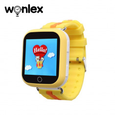 Ceas Smartwatch Pentru Copii Wonlex GW200S cu Functie Telefon, Localizare GPS, Pedometru, SOS - Galben foto