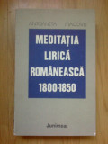 D4 Meditatia Lirica Romaneasca 1800-1850 - Antoaneta Macovei