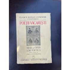 Poetii Vacaresti - Vieata si opera lor poetica (1940)