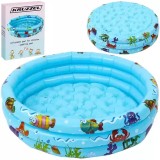 Piscina gonflabila rotunda pentru copii 80x30 multicolor, Bleu, Unisex, Oval, Kruzzel