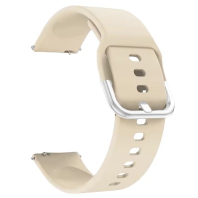 Curea silicon, compatibila Huawei Watch GT 4 41mm, telescoape Quick Release, Latte Twist foto