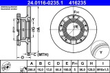 ATE 24.0116-0235.1 Disc frana
