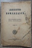 Arhiva Romaneasca editata de Fundatia Mihail Kogalniceanu, tomul IV 1940