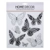 Autocolante Decorative de Perete, Fluturi, Plastic, Multicolor, 25x25cm, Set 6 Bucăți, Oem
