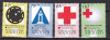 Antile 1997 crucea rosie MI 884-887 MNH, Nestampilat