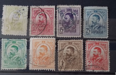 Romania 1908 Lp 66 Carol I ,gravate serie stampilata foto