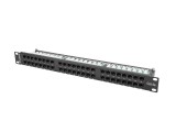 Patch Panel 48 Porturi 1U 19 inch Cat.5e UTP Negru Lanberg