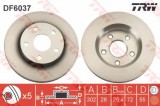 Disc frana JEEP WRANGLER II (TJ) (1996 - 2008) TRW DF6037