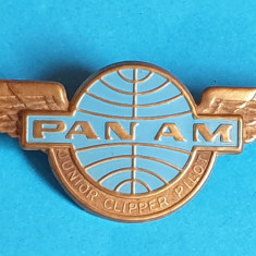 Insigna AVIATIE militara Internationala - Aviator - Pan Am Junior Clipper Pilot