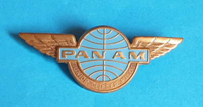 Insigna AVIATIE militara Internationala - Aviator - Pan Am Junior Clipper Pilot foto