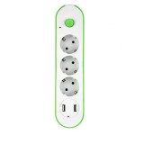 Cumpara ieftin Prelungitor 3 prize, 2 USB, 5m