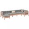 Gossi set canapele gradina cu perne, 7 piese, lemn masiv brad douglas