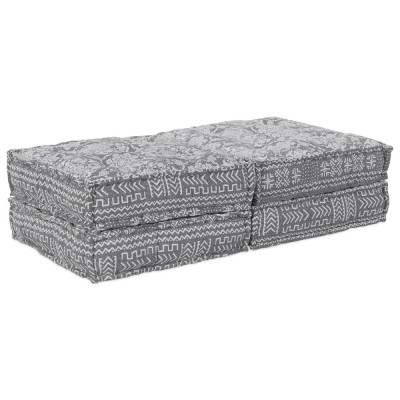 vidaXL Pernă 2 pcs Gri deschis 70 x 70 x 36 cm Poliester foto