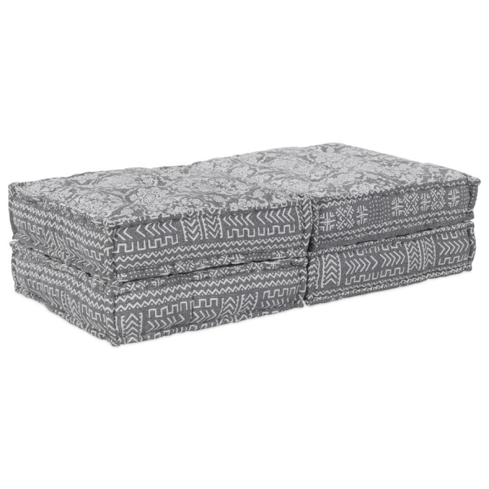 vidaXL Pernă 2 pcs Gri deschis 70 x 70 x 36 cm Poliester