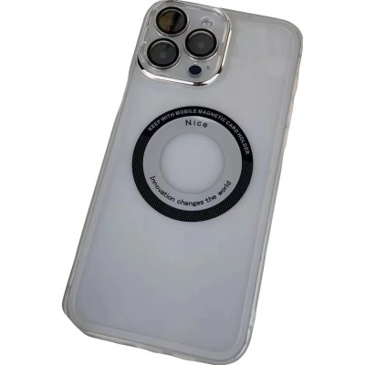 Husa protectie magsafe tpu, flippy, pentru iphone 12/12 pro, cu decupaj logo, folie sticla camera, transparent foto