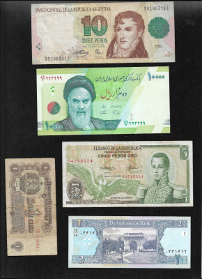 Set #97 15 bancnote de colectie (cele din imagini) foto