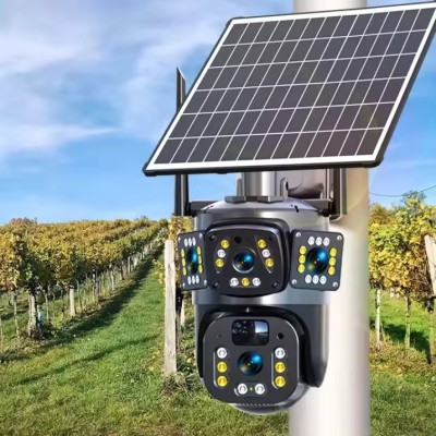 Camera de Supraveghere 4G, TSS-YT01,cu Panou Solar, Doua Lentile,Full HD foto