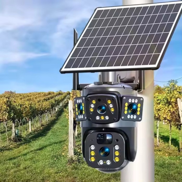 Camera de Supraveghere 4G, TSS-YT01,cu Panou Solar, Doua Lentile,Full HD