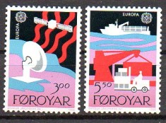 FEROE 1988, EUROPA CEPT, Transport, serie neuzata, MNH foto
