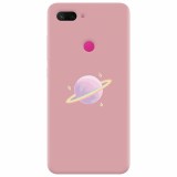 Husa silicon pentru Xiaomi Mi 8 Lite, Saturn On Pink
