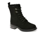 Ghete FLAVIA PASSINI negre, W68633, din piele intoarsa