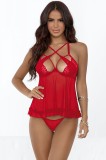 R851-3 Desu sexy din plasa fina cu dantela florala
