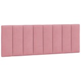 Cumpara ieftin Perna tablie de pat, Hanko, roz, 120 cm, catifea
