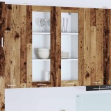 vidaXL Dulap suspendat Riga Lemn Vechi 80 x 31 x 100 cm Lemn compozit 884400