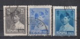 ROMANIA1928 LP 79 REGELE MIHAI I FORMAT MARE CU FILIGAN UZUALE SERIE STAMPILATA, Stampilat