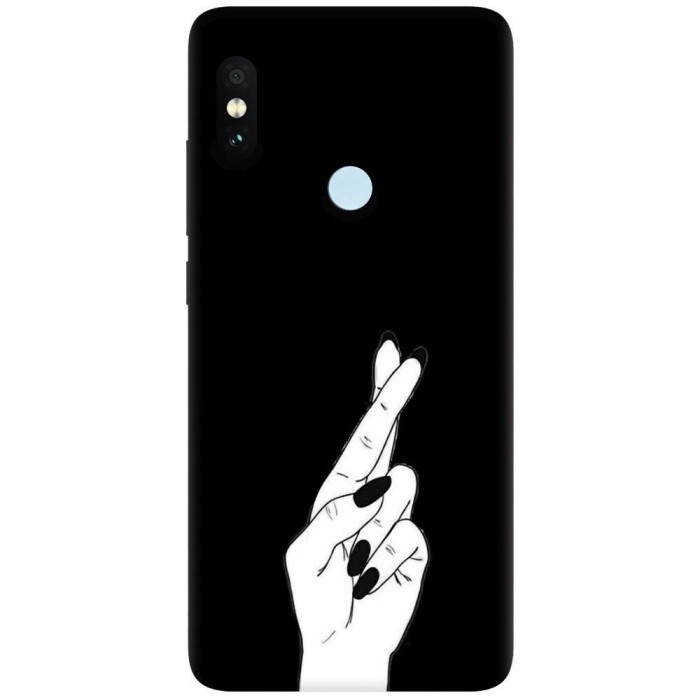 Husa silicon pentru Xiaomi Mi A2 Lite, Finger Cross
