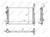 NRF 58284 Radiator, racire motor
