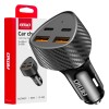 Incarcator auto la priza bricheta 2xUSB A + 2xUSB C, Incarcare rapida 50W; AMIO