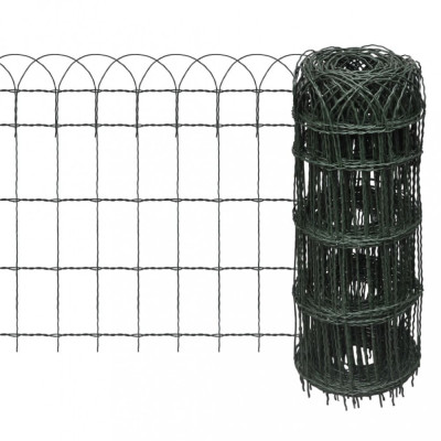 vidaXL Gard delimitare grădină fier vopsit electrostatic 10 x 0,65 m foto