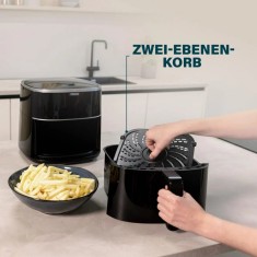 Friteuza fara ulei, Princess, 1800W, 8L, Negru foto