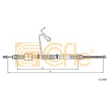 Cablu frana mana Ford Transit Tourneo, Transit (Fd) Cofle 115669, parte montare : stanga, spate