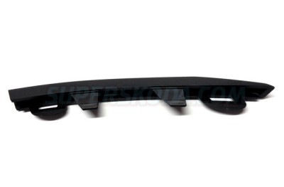 Ornament grila bara protectie, spoiler Skoda Superb (3t), 06.2013-07.2015, montare fata, stanga, negru, RapidAuto foto