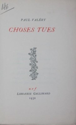CHOSES TUES foto