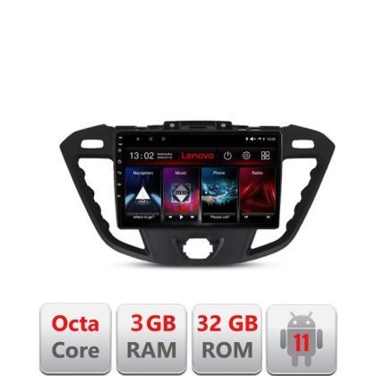Navigatie Ford Transit D-845 Octa Core cu Android Radio Bluetooth Internet GPS WIFI DSP 3+32 GB 4G KIT-845+EDT- LENOVO LITE CarStore Technology