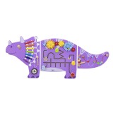 Jucarie de perete cu activitati - Dinozaur Triceratops, Viga