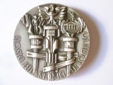 Cumpara ieftin Rară! Republica Cehă,medalie academică de protocol ediție limitată,foarte mare:Universitatea Sileziană din Opava 2003,diam.=70 mm,greutate=219 grame!