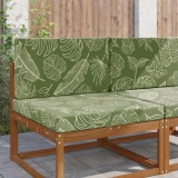 vidaXL Perna pentru canapea de exterior 2 pcs Design cu frunze 900843