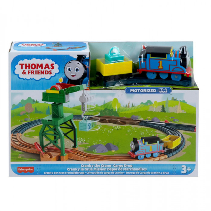 THOMAS SET DE JOACA CU LOCOMOTIVA CRANKY MOTORIZATA SI ACCESORII